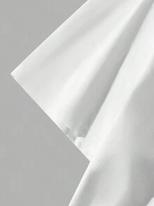 Manfinity EMRG Nam Lỏng lẻo phù hợp Vượt qua & In thư Áo thun - trắng - Xem 3
