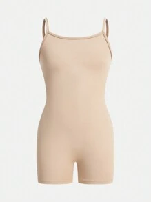 SHEIN Girlism 3入組適用於青少年女孩的運動風清爽針織純色連體褲，細肩帶設計適用於春夏 - 彩色 - 查看 6