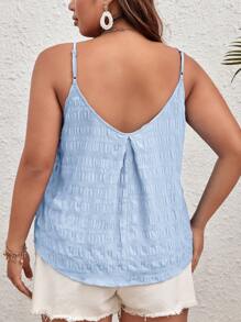 SHEIN VCAY Plus Size Women's Textured Camisole Tank Top