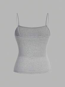 SHEIN EZwear 3 件套女士加大码侧褶修身休闲吊带背心，适合夏季 - 彩色 - 查看 6