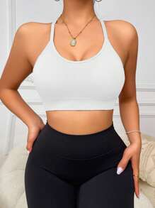 1pc Wireless Bra For Women - White - View 4