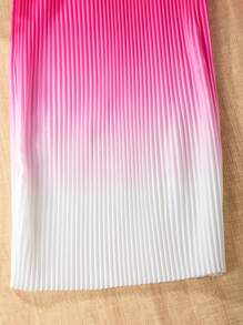 SHEIN Tween Girl Gradient Ruffles Romper, Perfect For Vacation - Multicolor - View 6