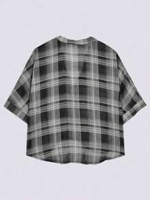 Blusa de mujer tipo murciélago de gasa, versátil y de protección solar ligera - Negro - Ver 2