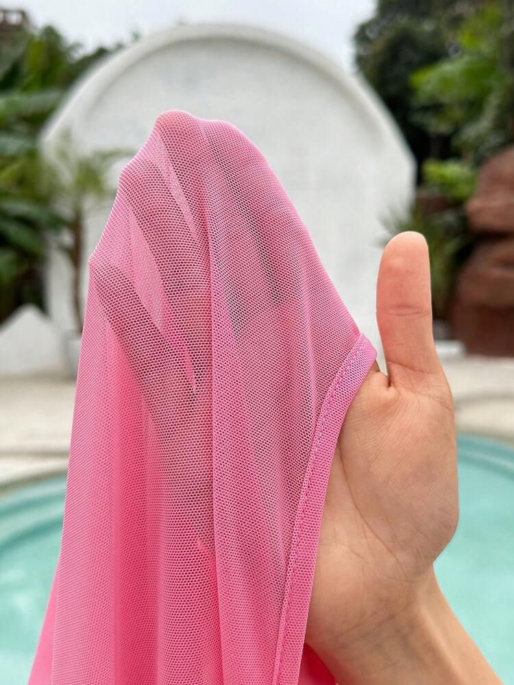 Ladies' Asymmetrical Hem Top With Ruffle Trim