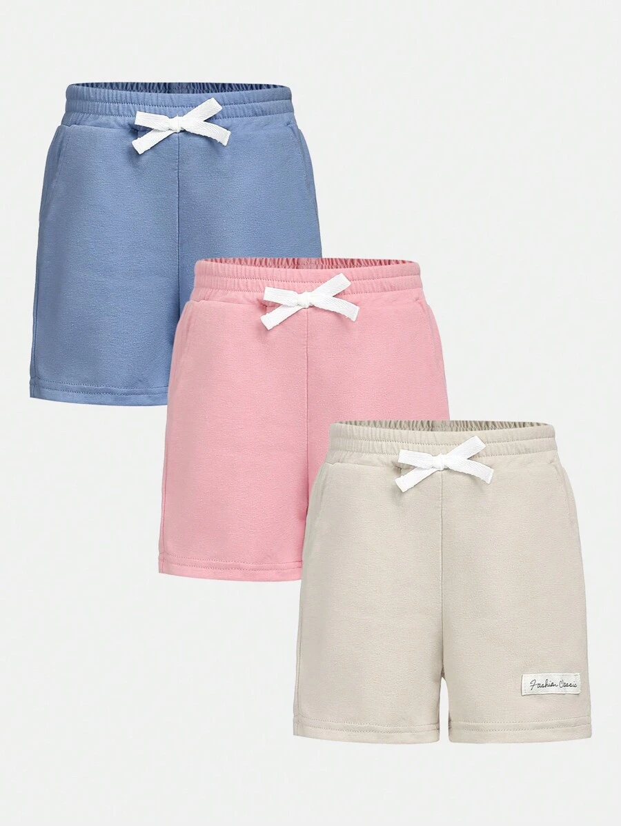 3 cái/lốc Dệt kim Mềm mại Thoải mái Quần short Đối với Bé trai - Nhiều màu - Xem 1