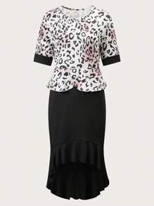 SHEIN Clasi 女士隨機印花裙 - 彩色 - 查看 3