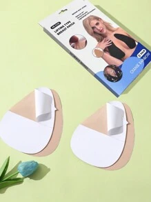 2 Pairs Women Minimalist Skin Tone Breast Lift Pasties, Bra Accessories - Apricot - View 2