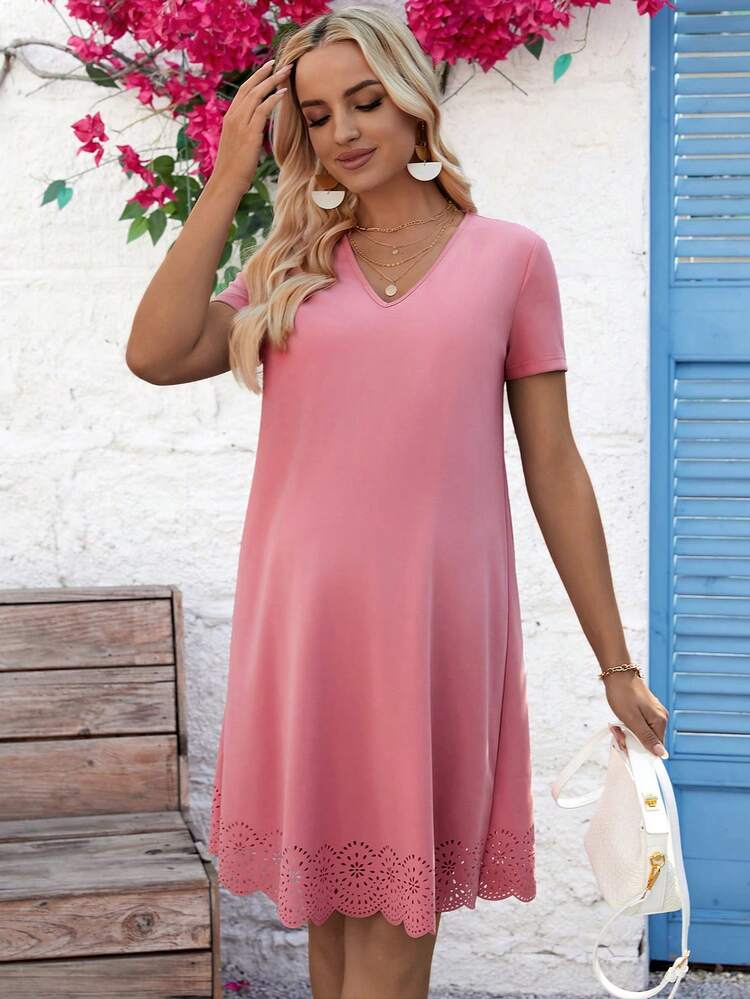 Maternity Solid Casual Dress