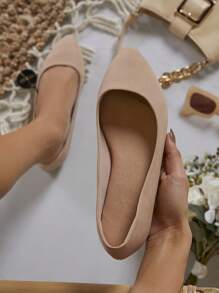 SHUZIA Wide Fit Minimalist Ballerina Flats
