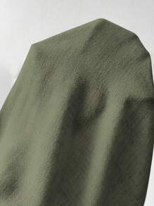 Chiquease Women's High Waist Loose Palazzo Pants - Army Green - View 6