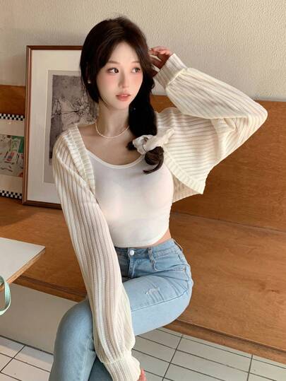 DAZY 女士休闲西装外套、荷叶边、秋装