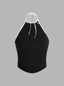 SHEIN ICON 2 chiếc áo yếm kẻ sọc ngang nhiều màu Y2K (gói 2 chiếc) - Nhiều màu - Xem 9