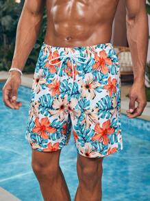 Surfspeed Herr Plantor Tryck Strandshorts - Multifärgad - Visa 4