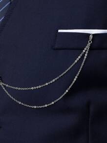 Manfinity Mode Chaleco De Traje Casual De Negocios Para Hombre