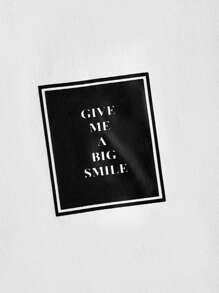 Manfinity VCAY Plus Size Letter Printed Knitted Casual T-Shirt And Pants Set