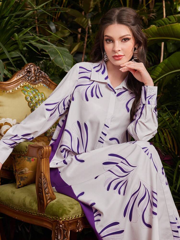 Women's Loose Long Sleeve Shirt Dress Fall Cloth For Women