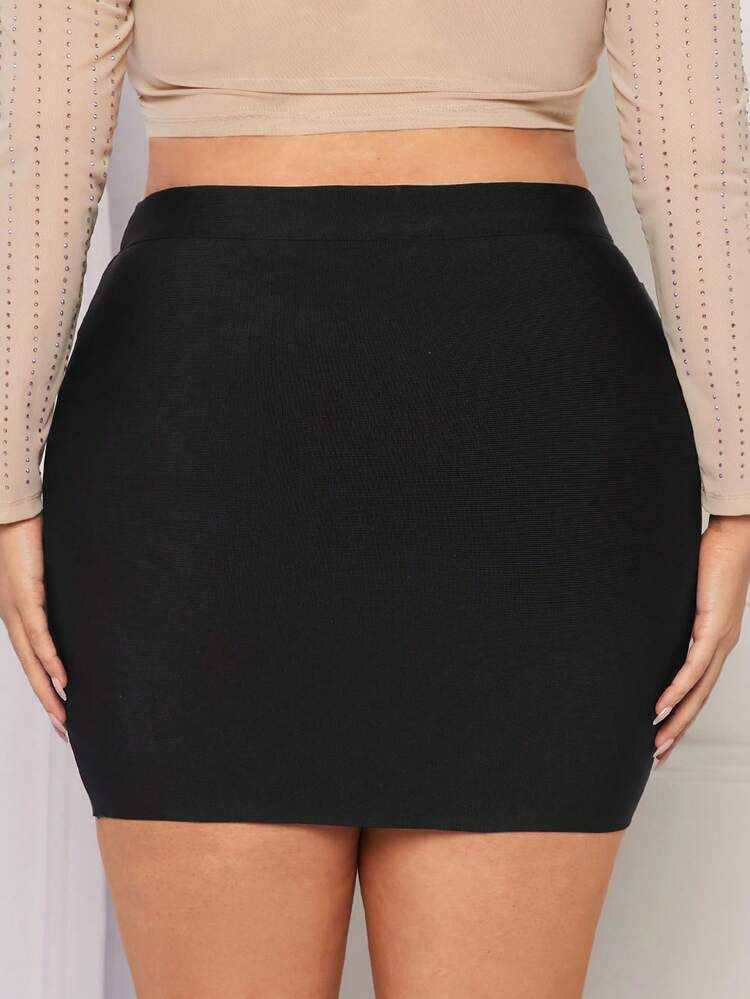 Plus Metallic Bandage Skirt Spring Summer Bachelorette Party Spring Break Birthday Sexy