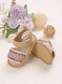 1 Pair Summer 0-1 Year Old Baby Girl Chinese Style Breathable Sandals