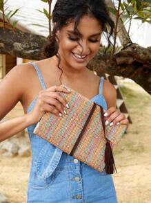 Twin Melody X SHEIN SHEIN VCAY Women'S Fashion Clutch Bag - Multicolor - View 3