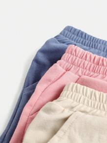 3 cái/lốc Dệt kim Mềm mại Thoải mái Quần short Đối với Bé trai - Nhiều màu - Xem 10