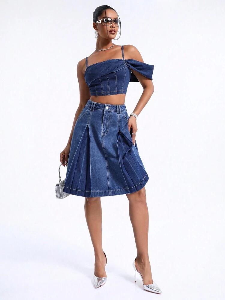 Denim Camisole Top