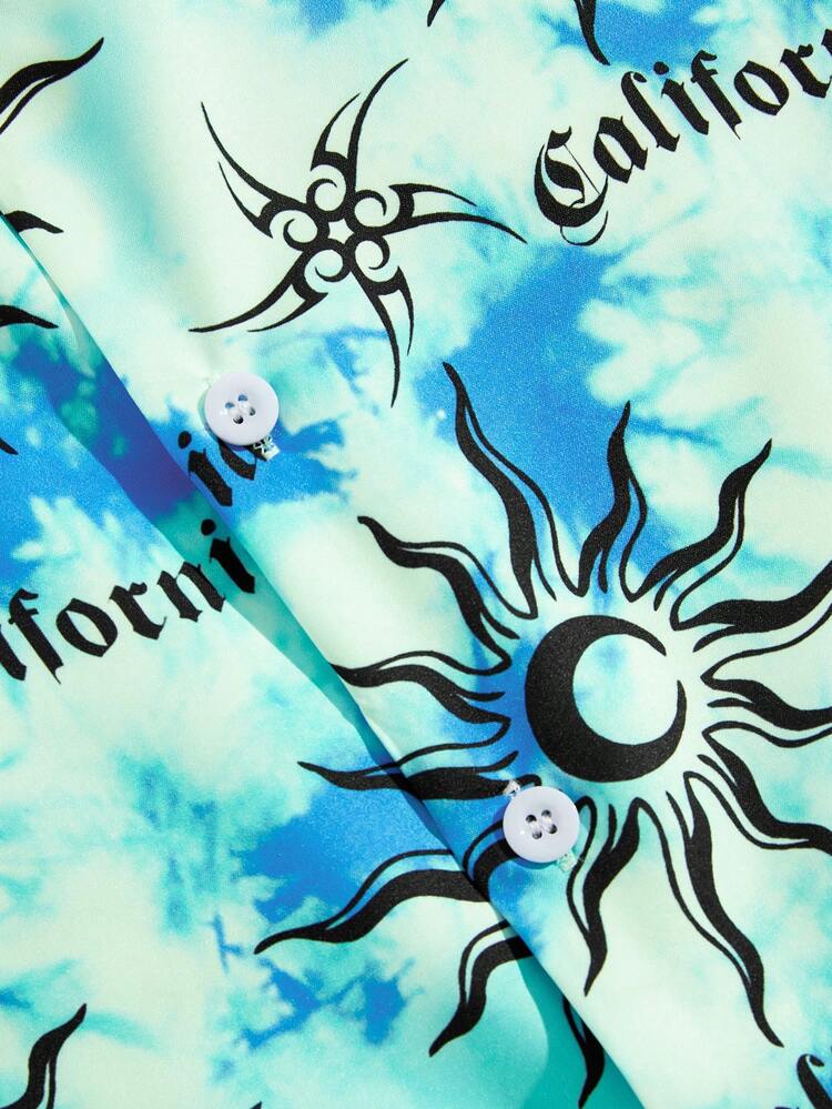 Men's Printed Short-Sleeve Shirt, All-Over Print