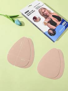 2 Pairs Women Minimalist Skin Tone Breast Lift Pasties, Bra Accessories - Apricot - View 4