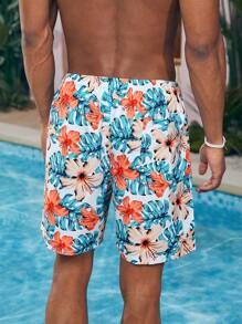 Surfspeed Herr Plantor Tryck Strandshorts - Multifärgad - Visa 2