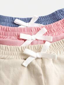 3 cái/lốc Dệt kim Mềm mại Thoải mái Quần short Đối với Bé trai - Nhiều màu - Xem 9