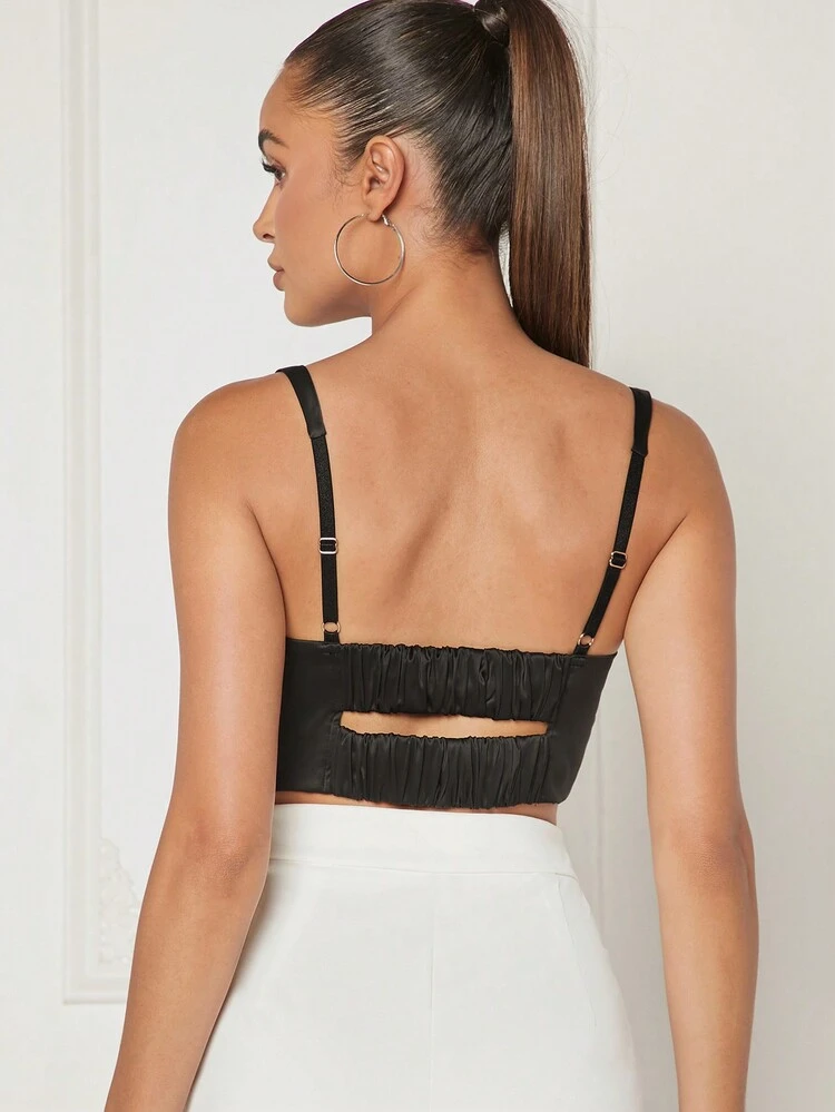 Colorblock Crop Tank Top