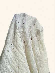 SHEIN 女士睡衣套裝,背面蕾絲裝飾,露背繫帶設計 - 杏色 - 查看 7