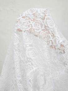 SHEIN Maternity Perspective Lace Jacket - White - View 6