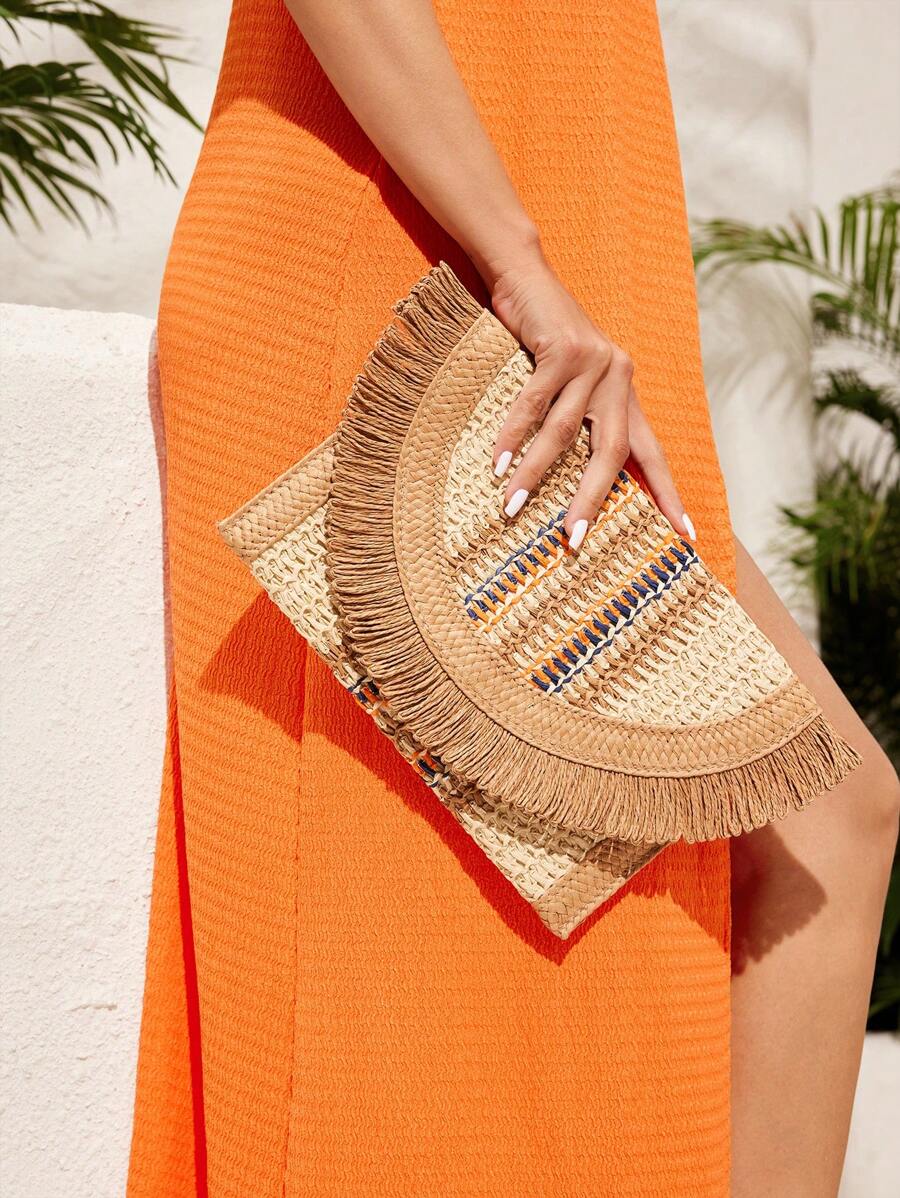 SHEIN VCAY Clutch Bag - Multicolor - View 1