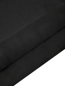 SHEIN Essnce Ấm áp Lót Vòng cổ Tay áo dài Áo nỉ - màu đen - Xem 3