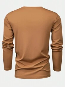 Nam In Gấu Áo thun - Cà phê nâu - Xem 2