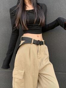 DAZY Women's Belt - Black - View 5