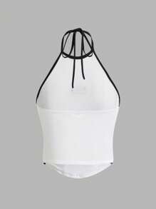 SHEIN ICON 2 chiếc áo yếm kẻ sọc ngang nhiều màu Y2K (gói 2 chiếc) - Nhiều màu - Xem 6