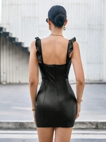 Aveloria Pu Bodycon Cami Dress