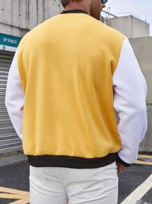Manfinity Homme Jaket & Mantel Pria Ukuran Besar - Coklat - View 2