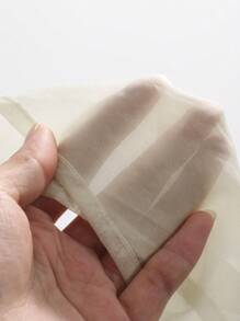 FRIFUL 女士自綁帶腰部荷葉邊裙子 - 米色 - 查看 8