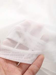 DAZY Vòng cổ Màu thuần Thon gọn Ngắn tay Áo thun - trắng - Xem 7