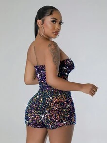 1 Miếng Quây Long lanh Áo liền quần - Nhiều màu - Xem 4