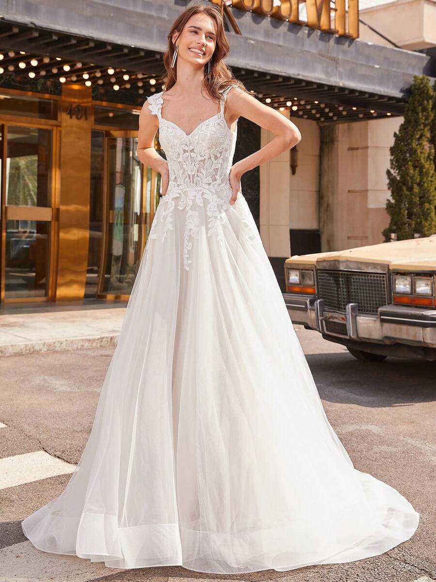 Sparkling Sequin Embroidered Patchwork Mermaid Wedding Dress