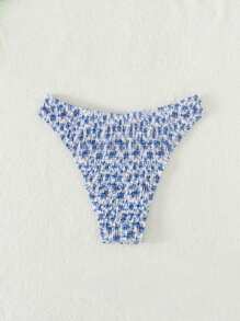 SHEIN Swim Summer Beach Women's Printed Bikini Bottoms, Random Pattern - Multicolor - View 2