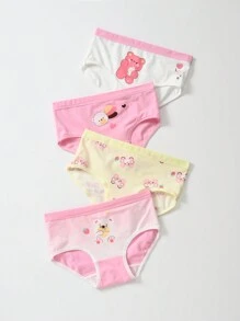 Ropa Interior Con Diseño De Dibujos Animados Para Chicas Jóvenes - Multicolor - Ver 1