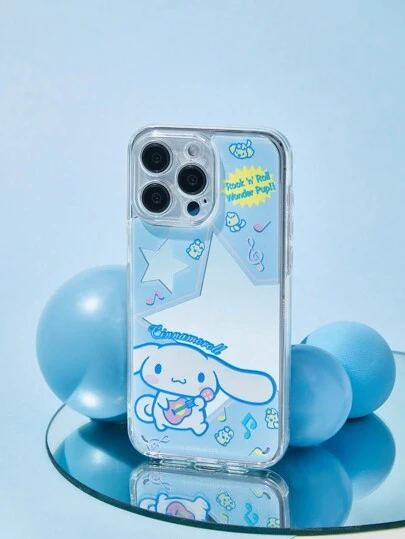 HELLO KITTY AND FRIENDS | SHEIN Fashionable Printed Cartoon Mirror Phone Case, Compatible With IPhone