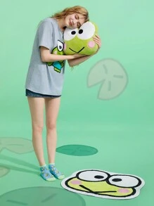 HELLO KITTY AND FRIENDS | SHEIN Cartoon Design Rug, Single Pack - Green - View 8