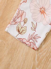 Monos Con Decoración Floral En 3d Y Estampado De Flores Y Parches Para Tallas Grandes - Multicolor - Ver 4