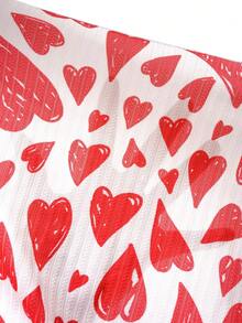 Conjunto De Pijama Con Estampado De Corazones - Blanco - Ver 6