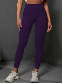 POWERISTA Ladies' New Single-Piece Purple Opaque Curved Charm Moisture-Wicking Sweat-Absorbing Base Leggings With Seamless Knitting, High Waist, Buttock-Raising, Slimming Yoga Pants, Sports Compression, Soft Elastic, Tight, Breathable Peach-Bottomed.
Long Sports Pants With A Slimming Silhouette, Suitable For Pilates, Running, Cycling, Fitness, Outdoor Sports, Training. Thick Base Pants For Long Sports, Pants In Fashionable IN Style, Suitable For Spring And Autumn. Tight Long Pants, Ankle-Length Pants, Best-Selling Product, Popular Style. - Purple - View 5